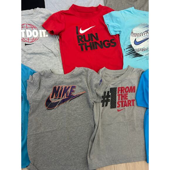 Bundle of Boy's size 6 Short Sleeve T-Shirts, Tees Nike Under Armour - Picture 6 of 11